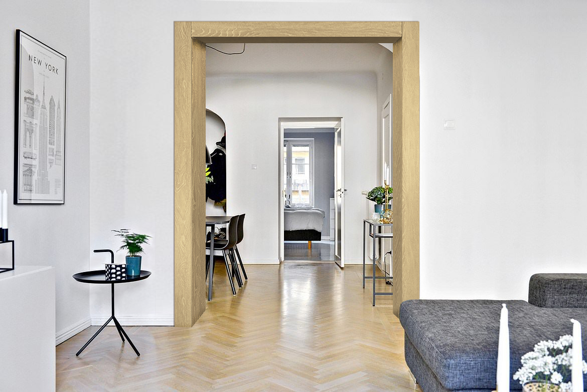 фото Дверная арка 120-1 ПВХ дуб янтарный