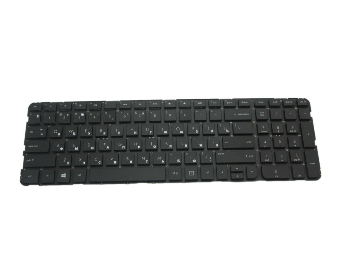 Клавиатура для ноутбука HP Pavilion DV6-7000 черная без рамки плоский Enter (KBD-HP-257)