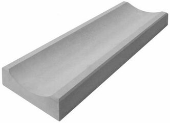 Водосток бетонный серый 1 м 2 600*150*40