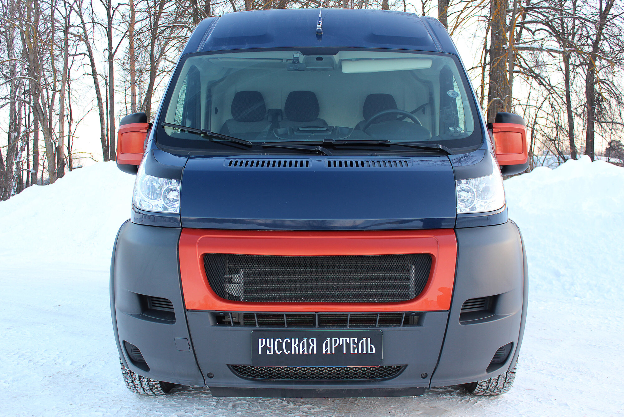 Реснички на фары для Ситроен Джампер 250 2006-2014 год выпуска (Citroen Jumper 250) Русская Артель REFD-021800