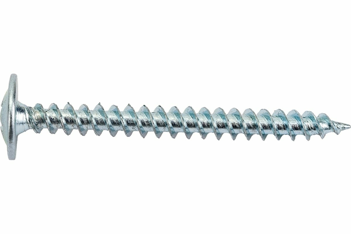 фото Rizzel Саморез с прессшайбой ПШ 4,2x41 острый цинк 500 шт 00000439664