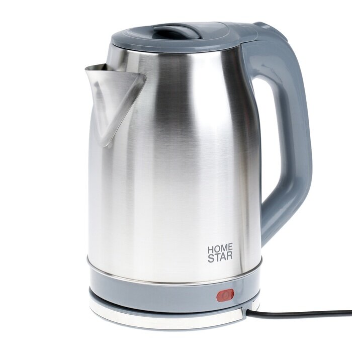фото Чайник электрический Homestar HS-1005, металл, 2.3 л, 1800 Вт, серебристый