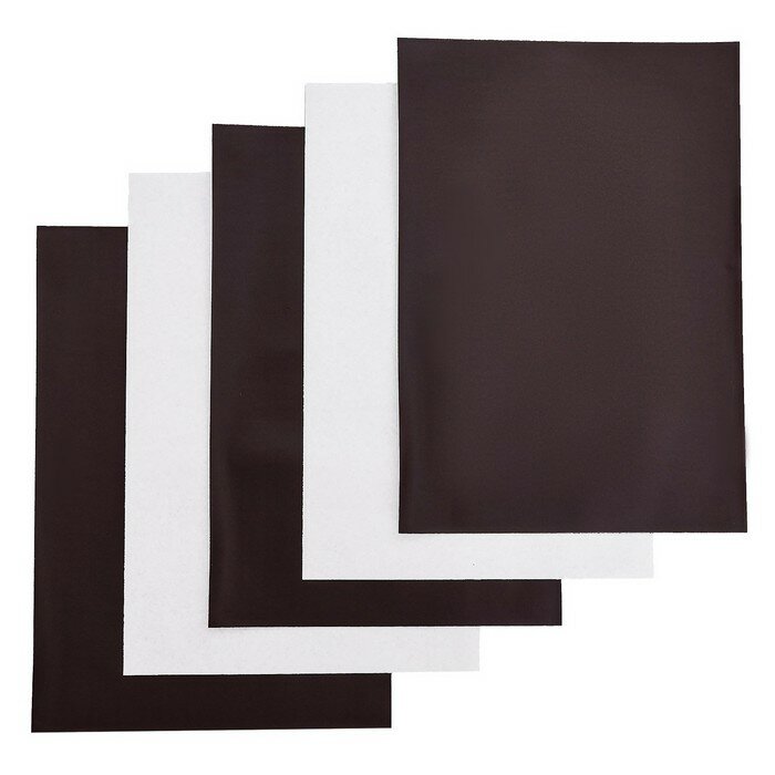 фото Магнитный винил, с клеевым слоем, А4, 2 шт, толщина 0.8 мм, 21 х 29.7 см