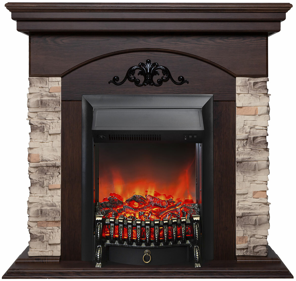 Каминокомплект Realflame ROCKWOOD STD NT-F316 + FOBOS LUX BL