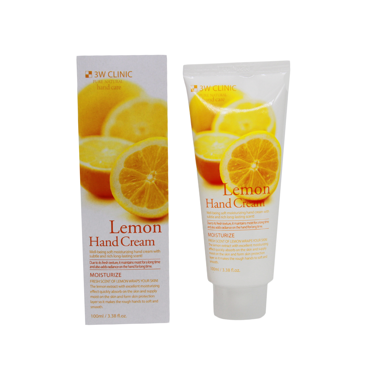 3W Clinic Крем для рук с экстрактом лимона - Lemon hand cream, 100мл