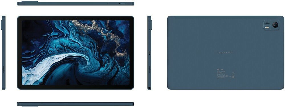 Планшет 10.4" Digma Pro HIT 14 T606 4ГБ 128ГБ 4G Android13 синий — фото 2