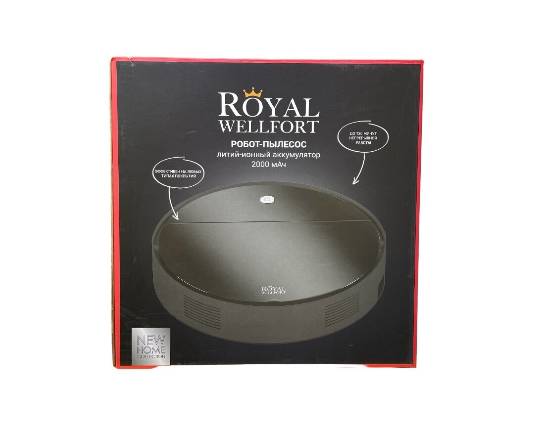 ROYAL Робот пылесос ROYAL WELLFORT VT-33 черный