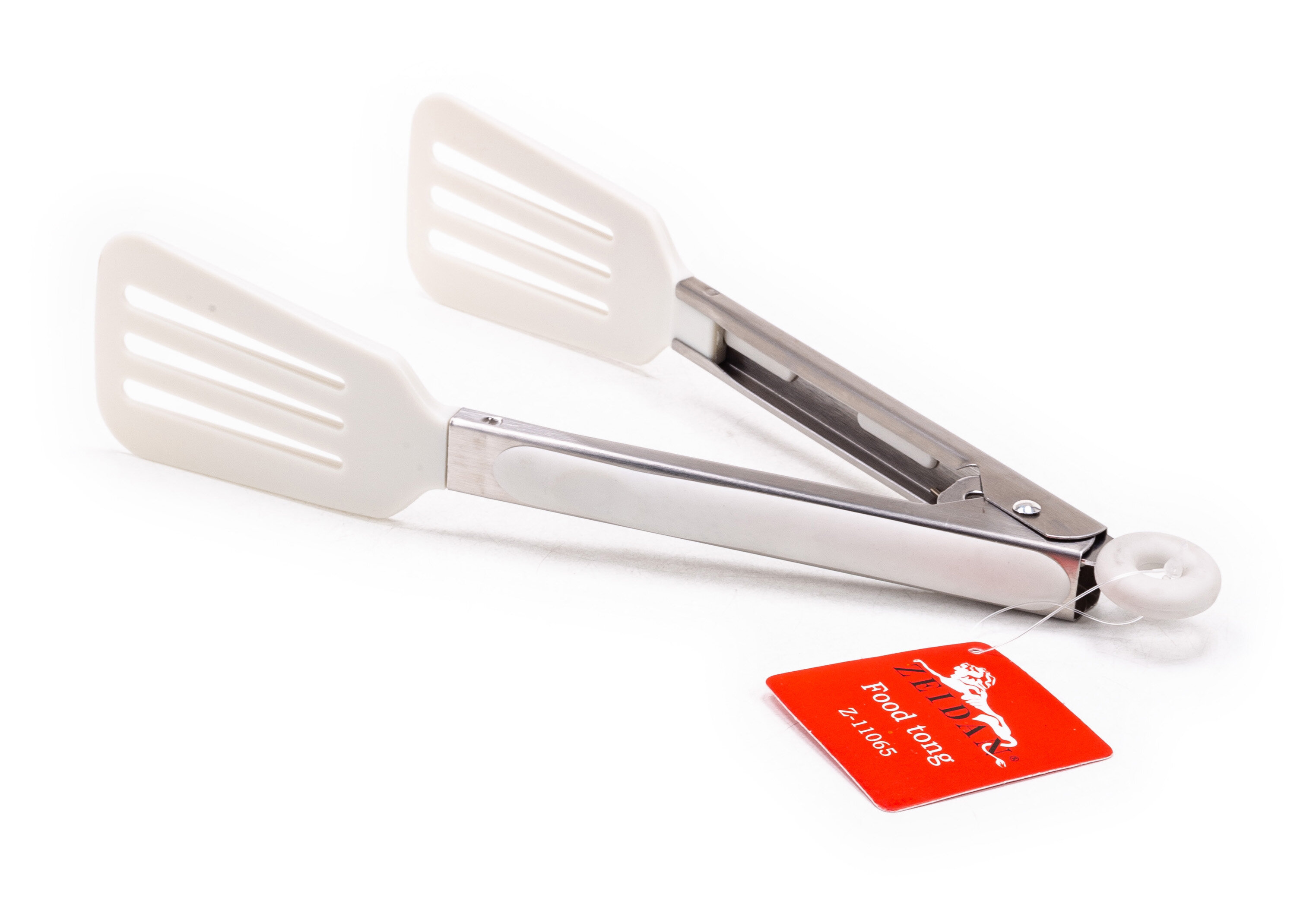 фото Щипцы кухонные универсальные Zeidan / Зейдан из нержавеющей стали и нейлона, серебристого цвета, 5.6х26см / аксессуары для кухни