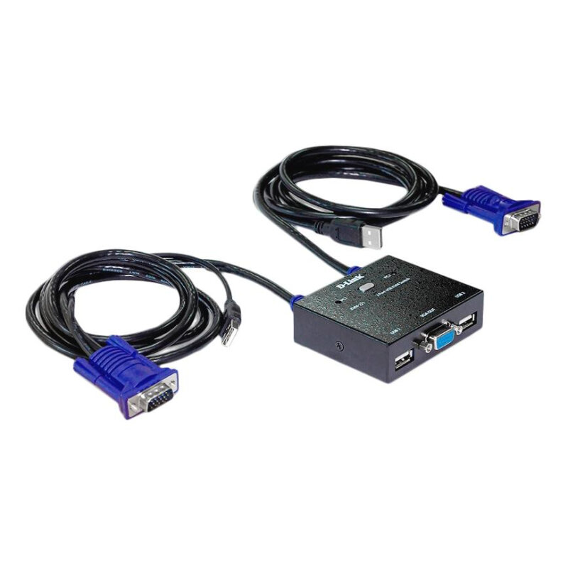 Модуль KVM-переключатель 2PORT KVM-221/C1A D-LINK (KVM-221/C1A)