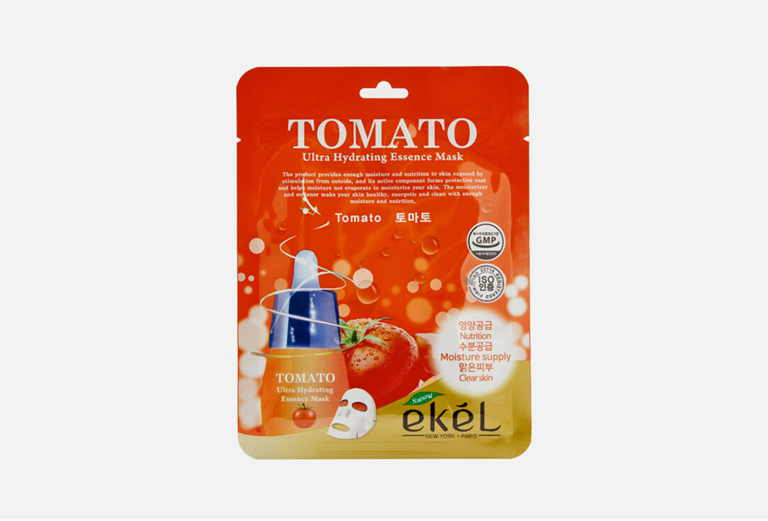 Тканевая маска для лица Ekel, Ultra hydrating Tomato 1шт