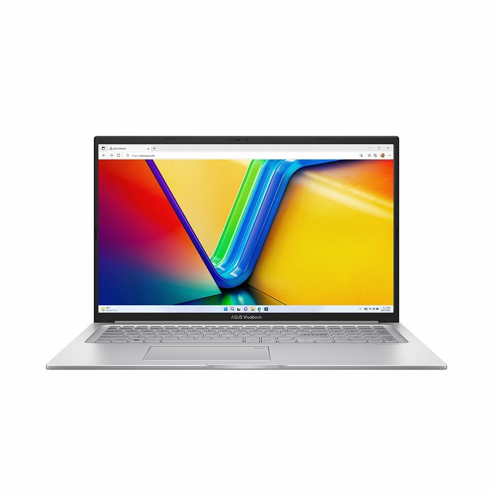 Ноутбук ASUS Vivobook 17 X1704VA-AU398 Intel i7-1355U/16G/1T SSD/173" FHD(1920x1080) IPS/Intel Iris Xe/No OS Серебристый 90NB10V1-M00D20