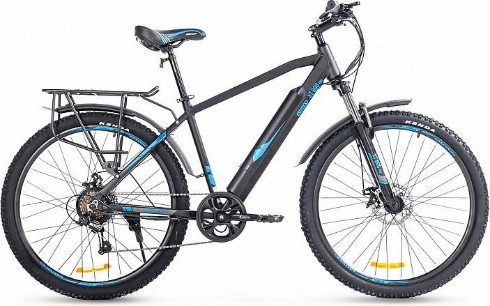 Электровелосипед Eltreco XT 800 Pro (2024) (Велогибрид Eltreco XT 800 Pro Черно-синий-2671, 024313-2671)