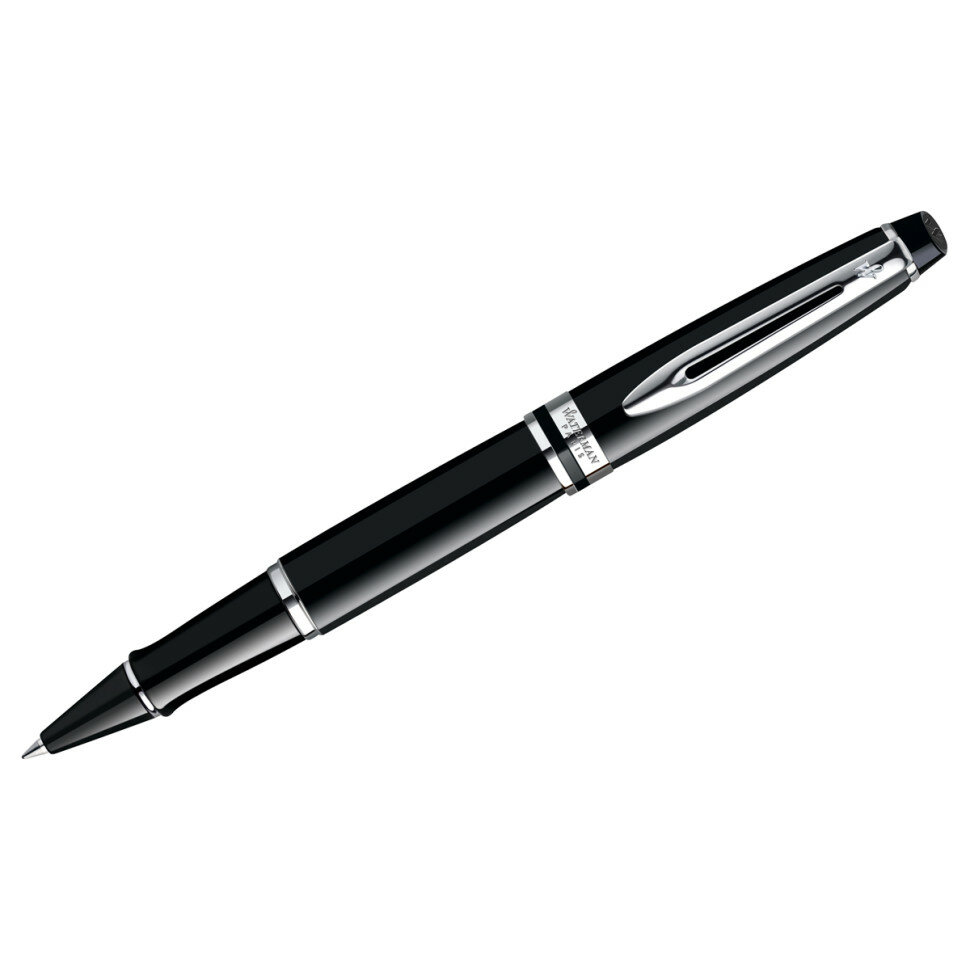 Ручка-роллер Waterman "Expert Black Lacquer СT", черная, 0,8мм, подарочная упаковка, 351130