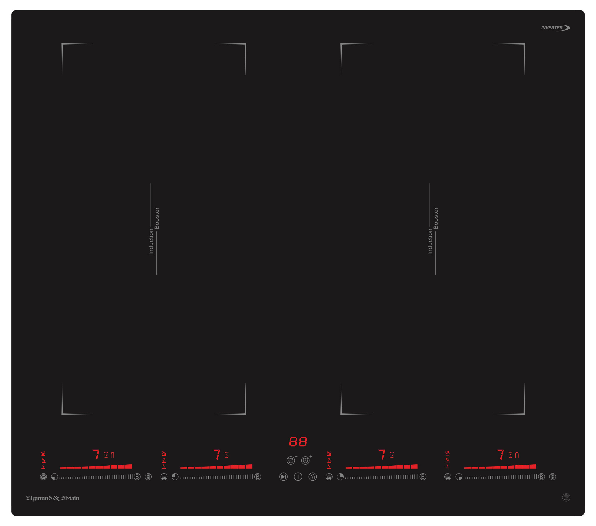 Электрическая варочная панель Zigmund & Shtain CI 29.6 B - фотография № 1