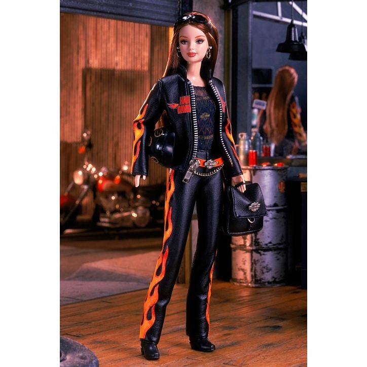 Кукла Barbie Harley-Davidson (Барби Харлей-Дэвидсон шатенка)