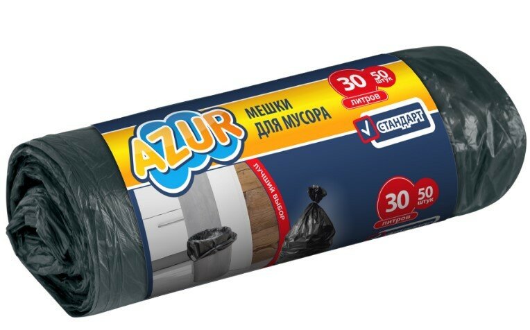 фото York мешок для мусора azur 30л 50шт