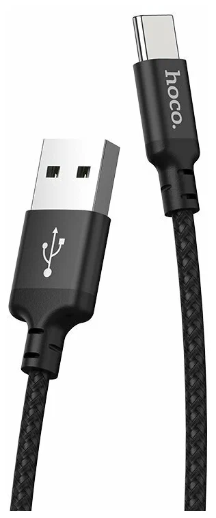 USB кабель HOCO X14 Times Speed Type-C, 2м, нейлон (черный)