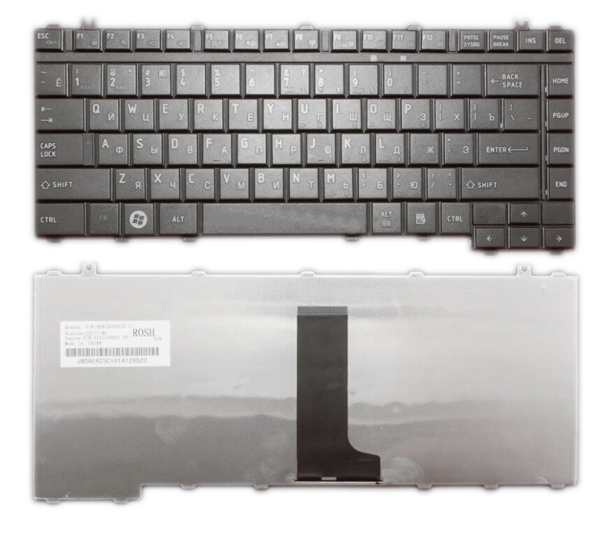 Клавиатура для ноутбука Toshiba G83C008X2US черная