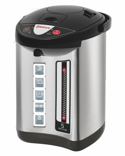 фото Термопот Sakura SA-1353BS 5,0л метал/черн