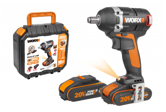 Гайковерт аккумуляторный WORX BL WX279