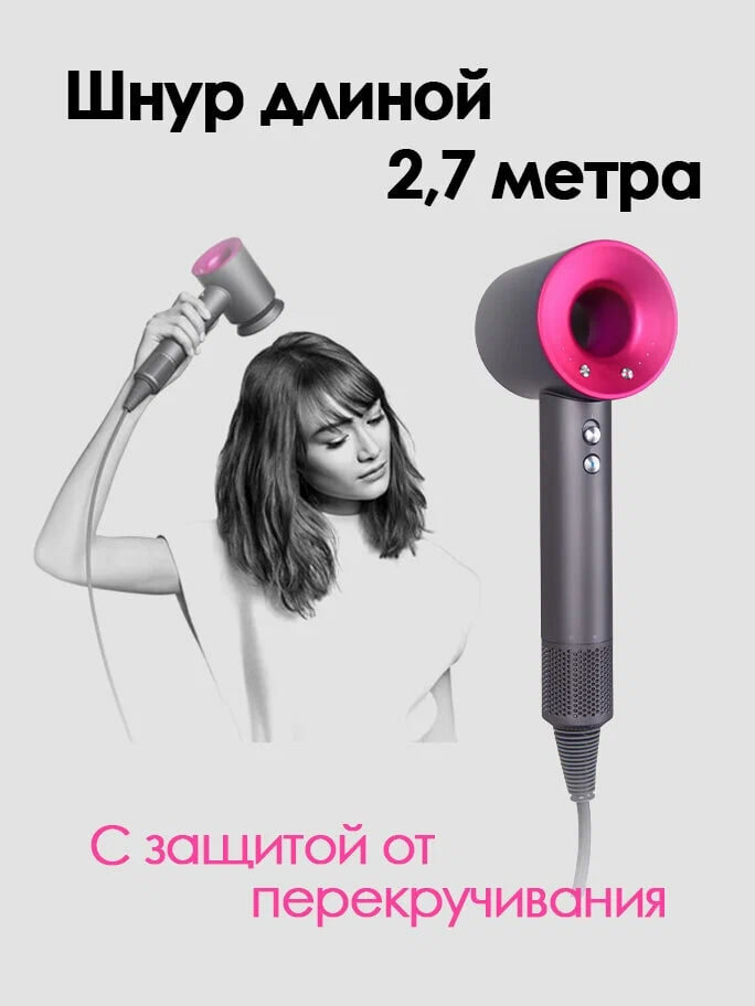 Фен для волос Xiaomi SenCiciMen Hair Dryer HD15, фиолетовый - фотография № 5