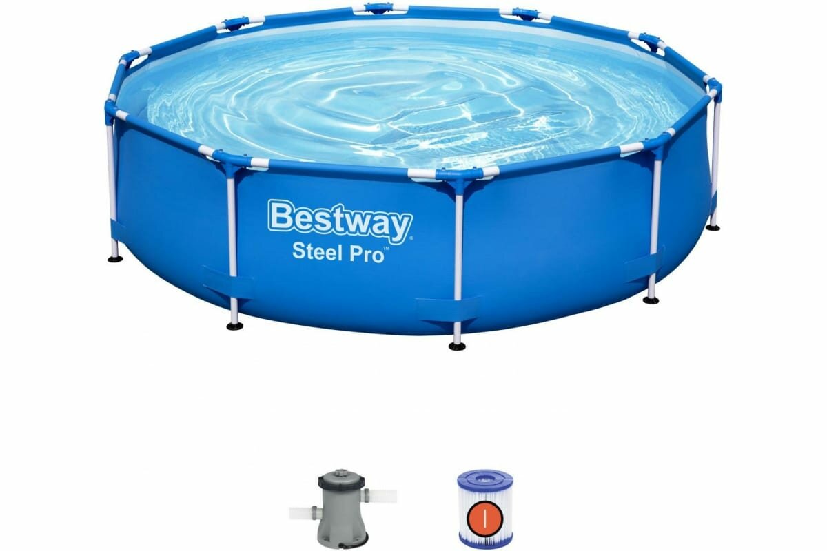 Каркасный бассейн Bestway Steel Pro 305х76см, 4678 л 56679 BW 030888 - фотография № 2