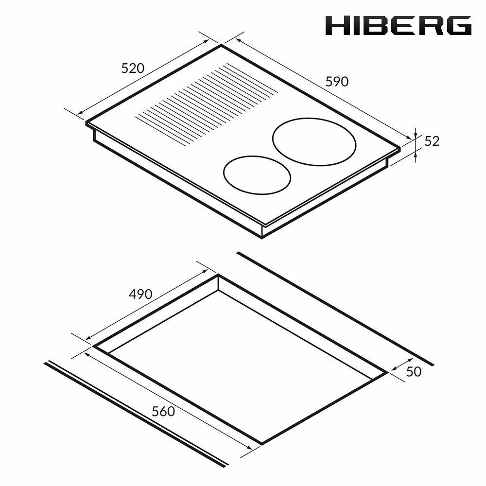 Индукционная варочная панель 59 см Hiberg i-MS 6049 Y бежевая - фотография № 9