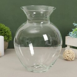 Ваза Ботаника стекло цвет прозрачный 14.4 см