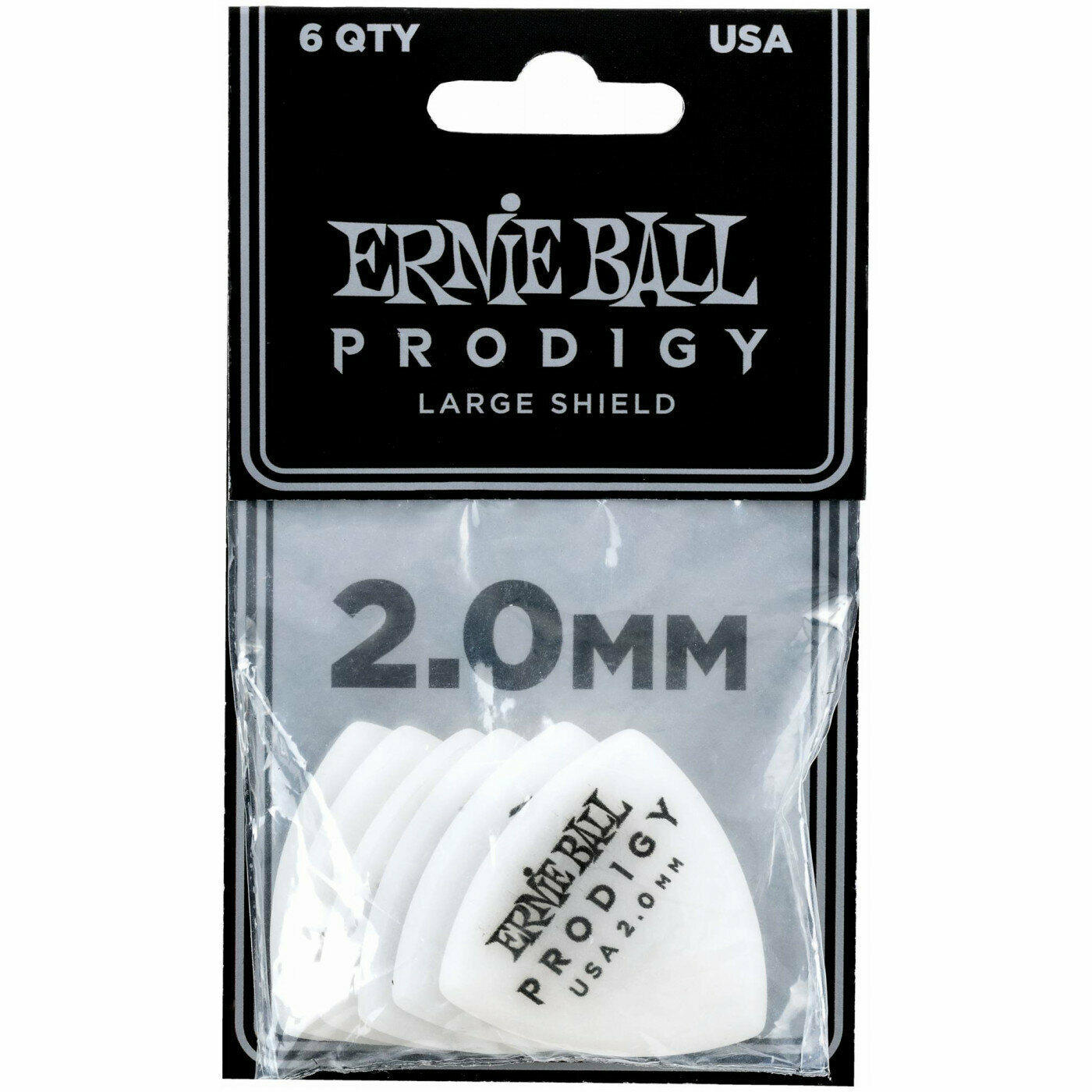 Набор медиаторов 6 шт. Ernie Ball 9338 Prodigy White 2 мм