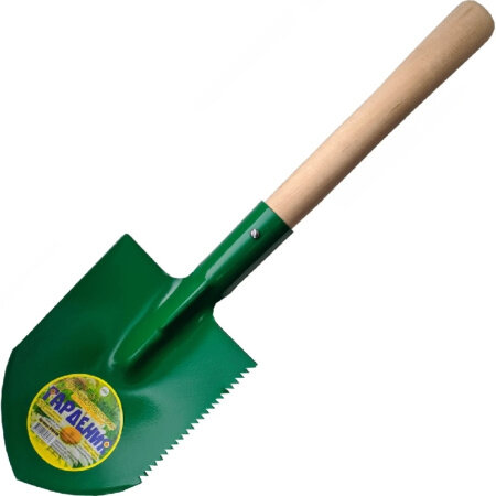 фото Лопата авто-туристическая 15,5*21см Гардения термообработанная сталь с/ч 62см /1/10 ИА