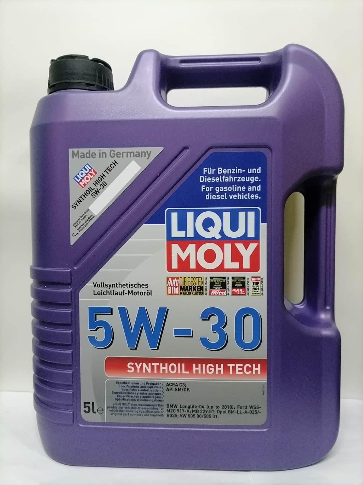 Моторное масло LIQUI MOLY Synthoil High Tech 5W-30 - 5 л. артикул 20959