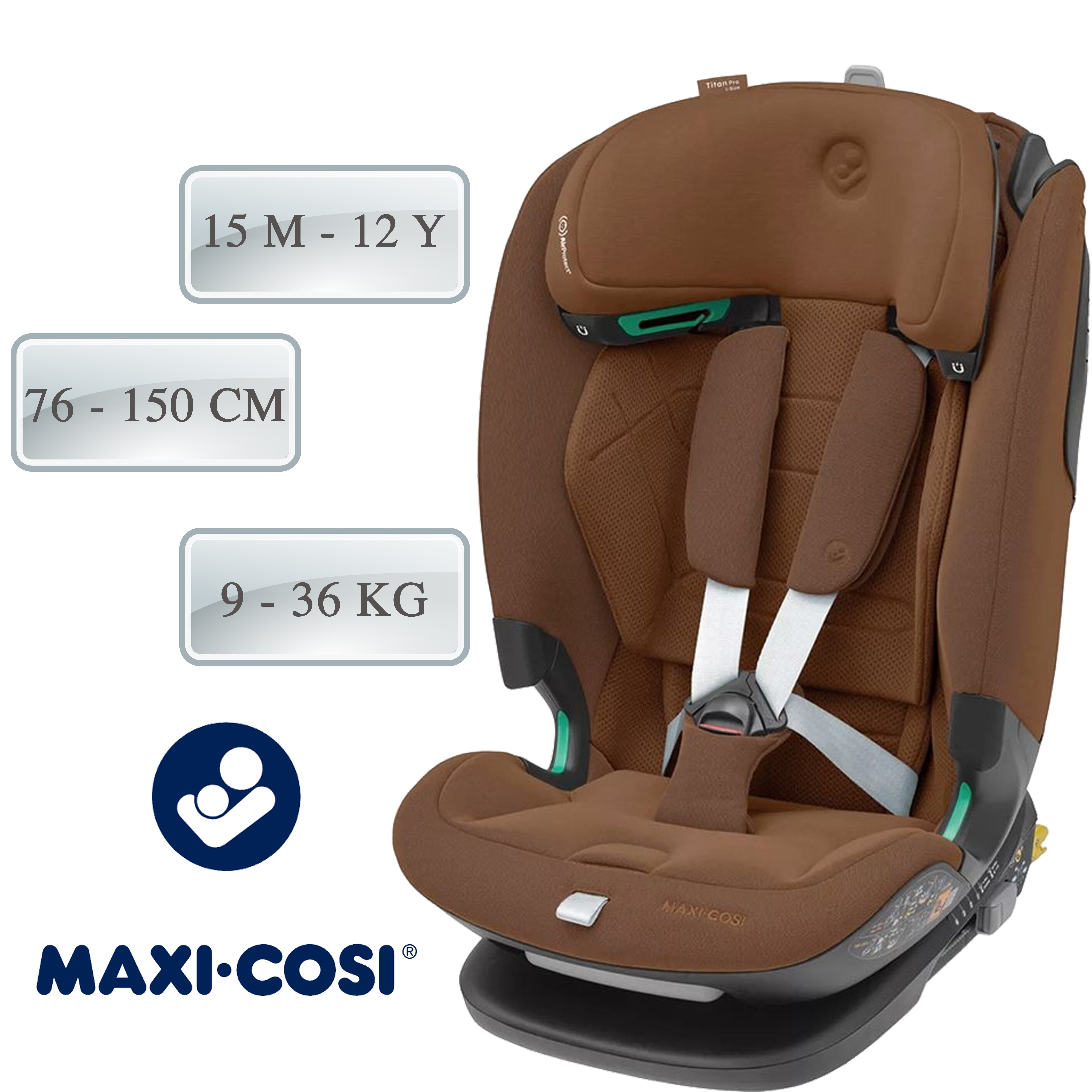 Детское автокресло Maxi-Cosi Titan Pro i-Size authentic cognac