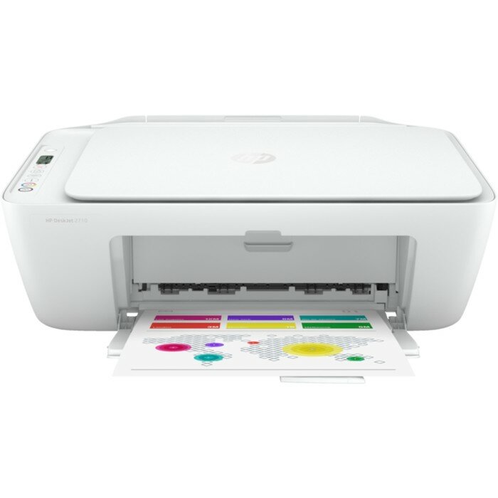 HP МФУ струйный цв HP DESKJET 2710E1200x1200 dpi чб4800x1200 dpi цв5-7 стр/минА4USBWiFi