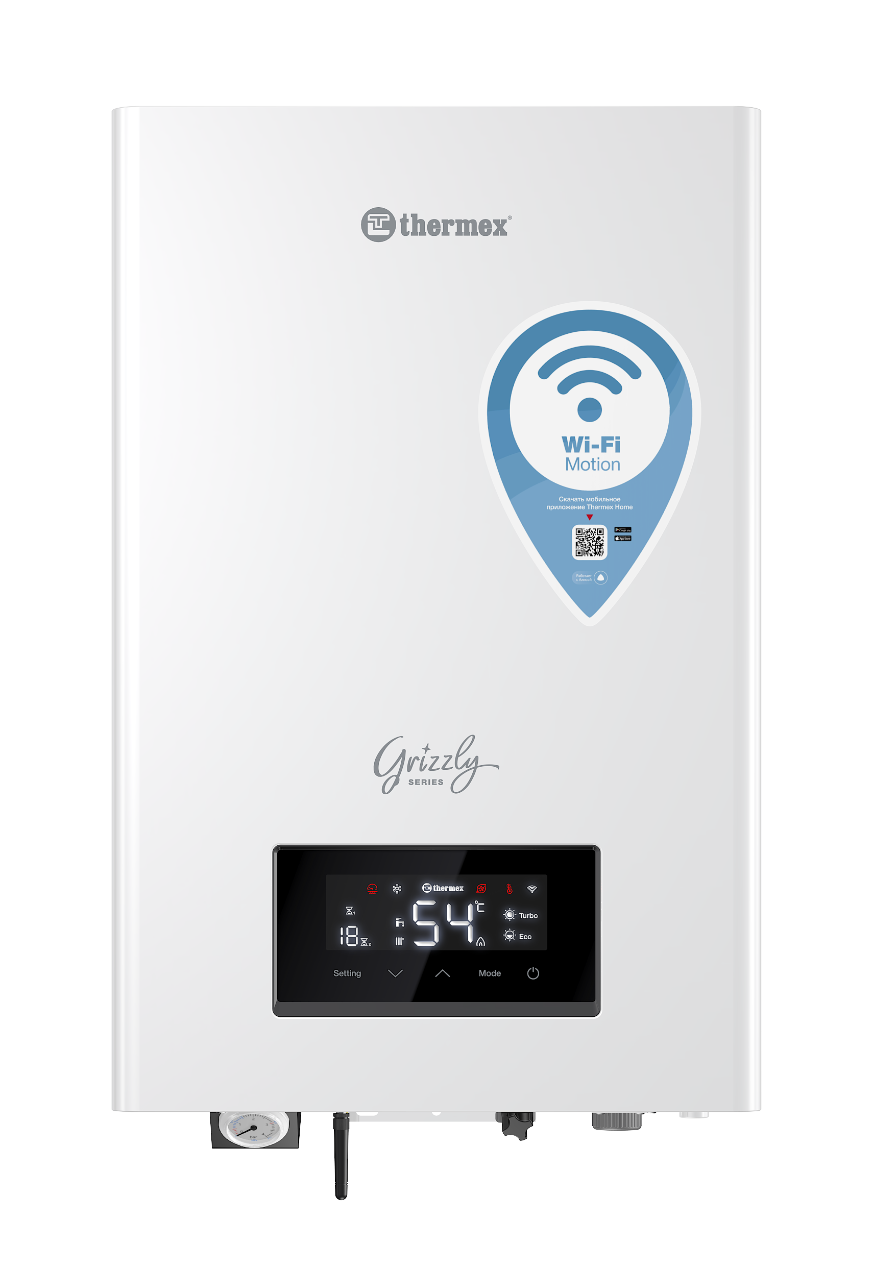 Электрический настенный котел THERMEX Grizzly 5-12 Wi-Fi