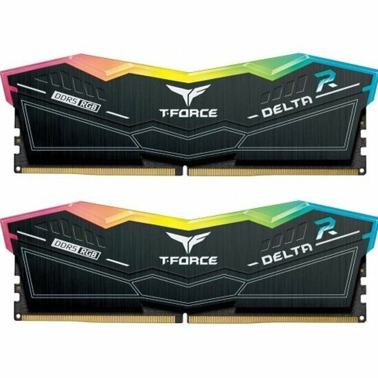 Оперативная память TEAM GROUP DDR5 TEAMGROUP T-Force Delta RGB 32GB (2x16GB) 8000MHz CL38 (38-48-48-84) 1.4V Black (FF3D532G8000HC38DDC0)