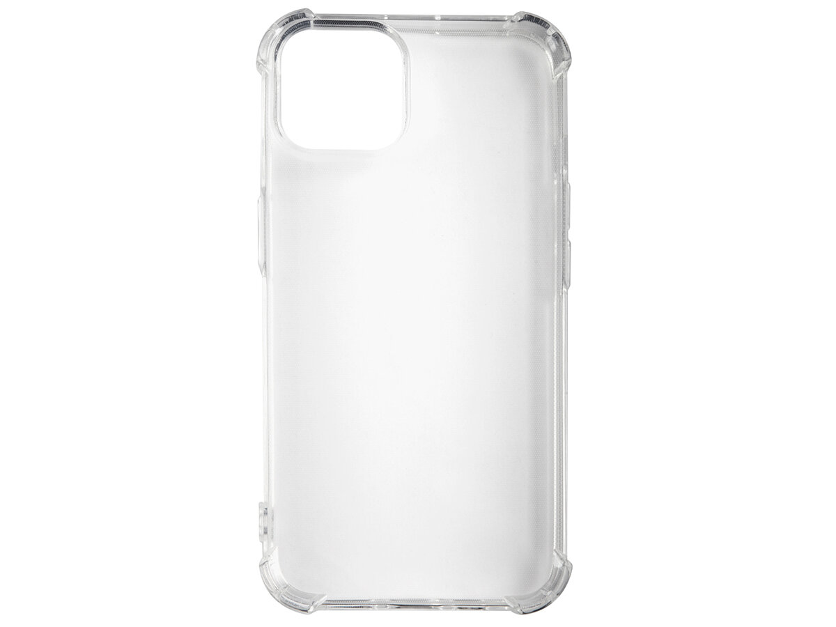 Накладка силикон iBox Crystal для iPhone 14 Plus, с усиленными углами (прозрачный) - фото №1
