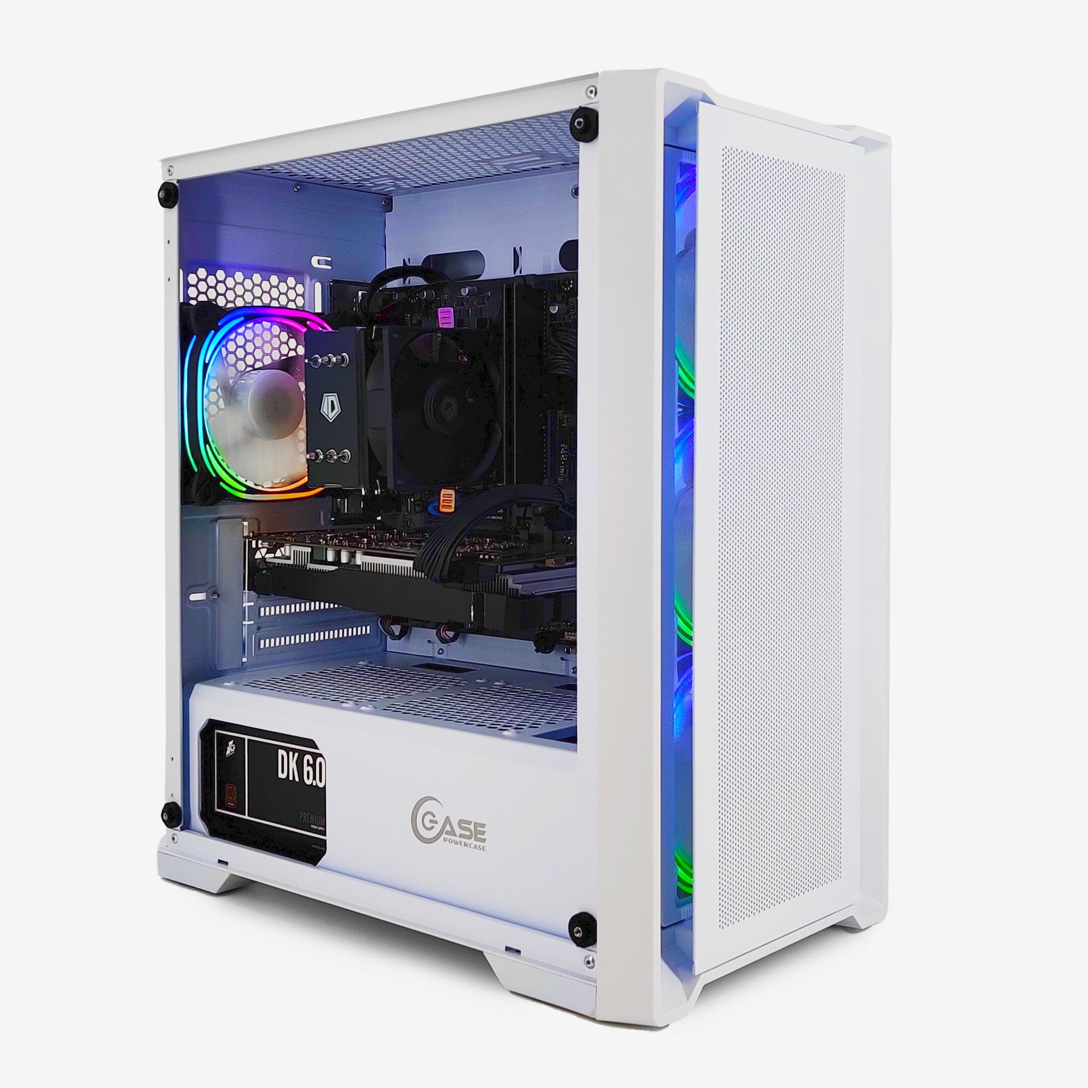 Игровой PC юкомс Ryzen 5 7500F, GTX 1650 Super 4GB, HDD 1TB, SSD 512GB, 16GB DDR5, БП 450W, win 10 pro, White game case