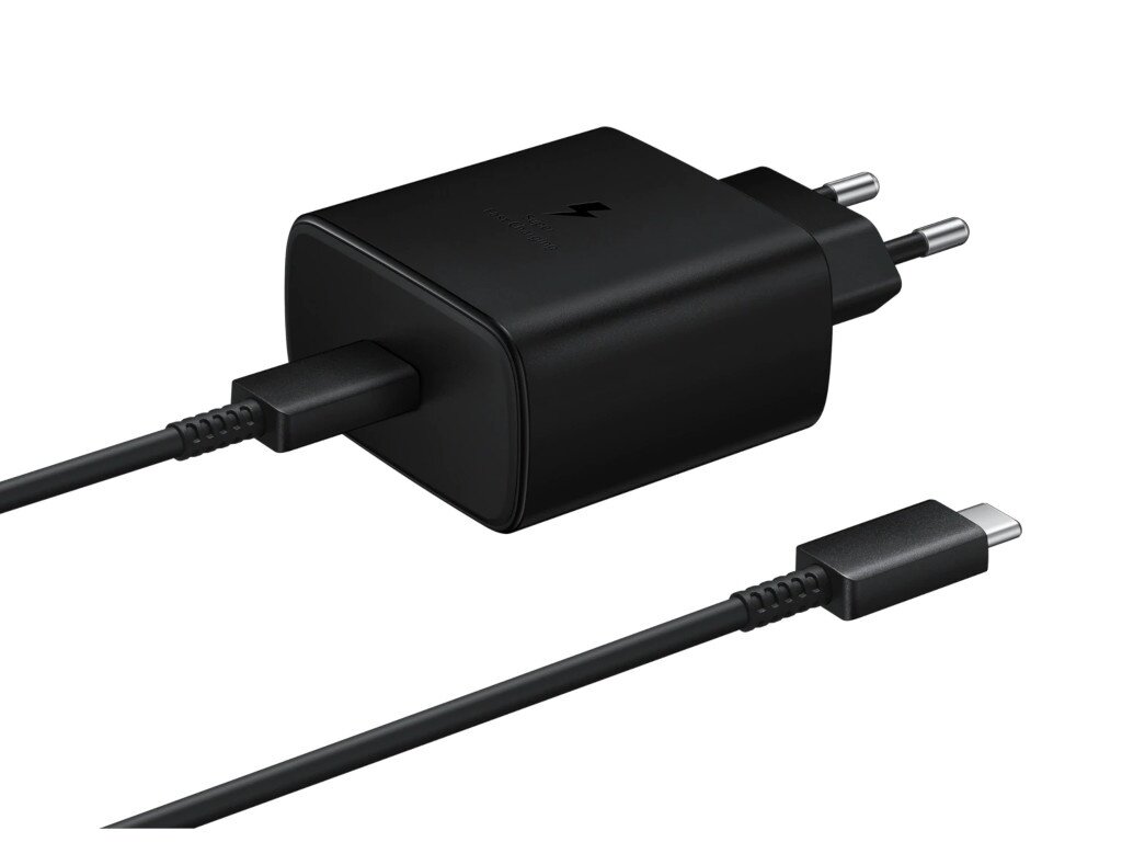 Сетевое зарядное устройство SAMSUNG EP-TA845 USB Type C, USB type-C, USB type-C, 3A, черный - фото №1