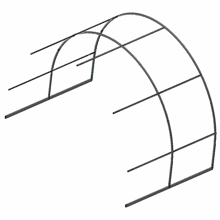 Вставка (Удлинение) для теплицы Дачная усилен дл.2м шаг 0,66м