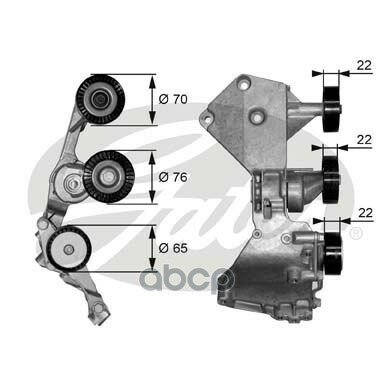 (7808-21366) Натяжитель Ремня Gates арт. T38466