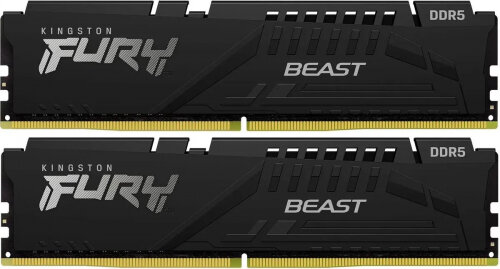 Оперативная память Kingston DDR5 64Gb (2x32Gb) 5200MHz pc-41600 Fury Beast Black EXPO CL36 1.25V (KF552C36BBEK2-64)