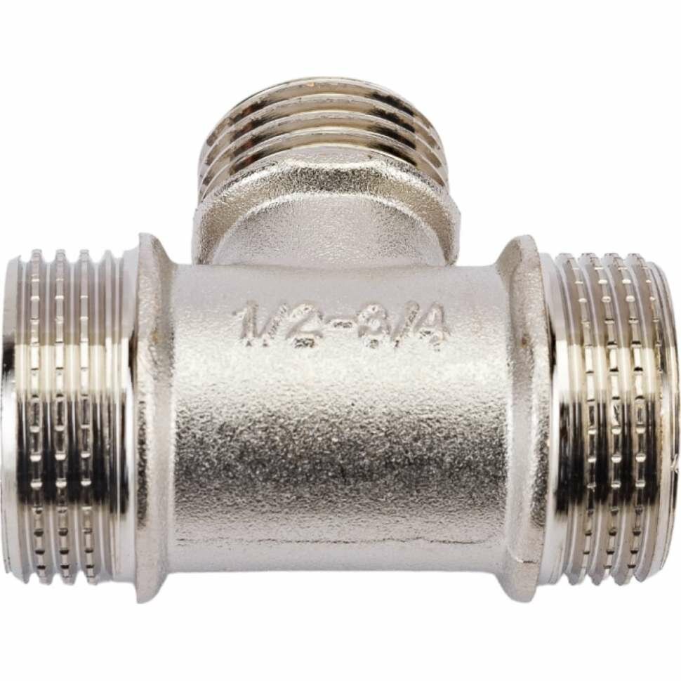 фото Тройник AQUALINK 3/4х1/2х3/4 нар-нар-нар (Цена за упаковку 10 шт.) арт. 4517
