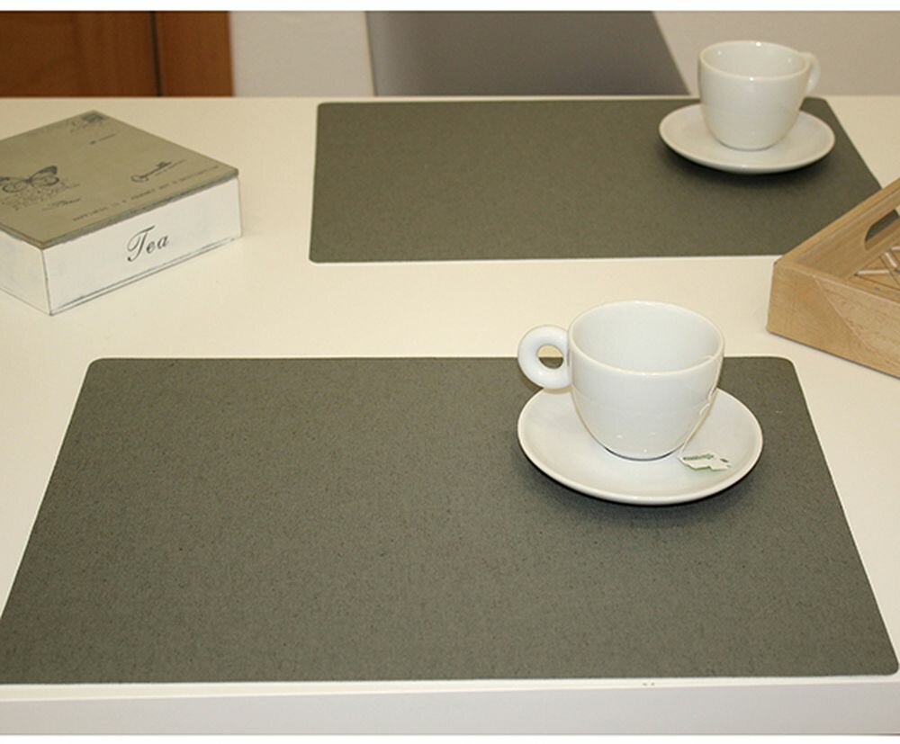 фото Салфетка сервировочная Protec Textil LINO 30х43 см ПВХ серый