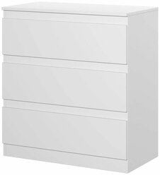Комод НК-мебель Stern Т-3 (72674928), 16 мм, 3 ящика, белый