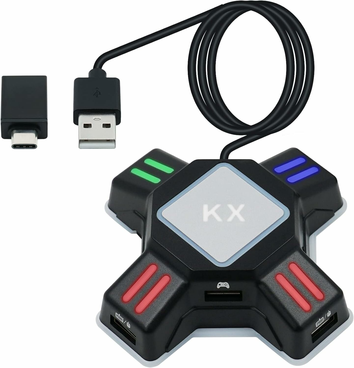 Разветвитель USB HUB KX Adapter Keyboard and Mouse Adapter (PS3/PS4/Xbox One/Switch)