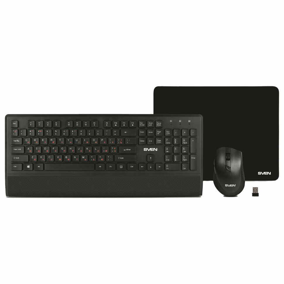 Комплект клавиатура + мышь + коврик SVEN KB-C3800W