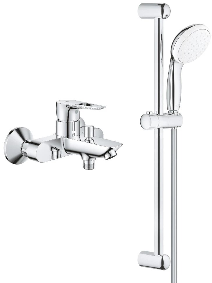 Смеситель для ванны Grohe BauLoop New 23602001 + 27924001