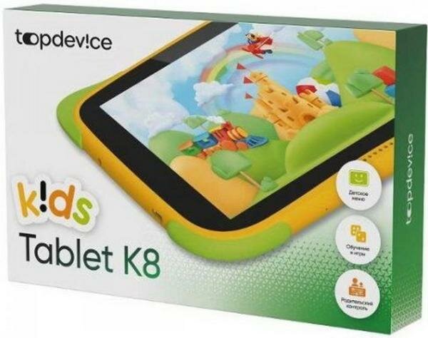 Планшет 8'' TopDevice TDT3778_WI_E_CIS 1280x800 IPS, Android 11 (Go edition) + HMS apps, up to 1.8GHz 4-core RK3566, 2/32GB, BT 4.1, WiFi, USB-C, m - фото №3