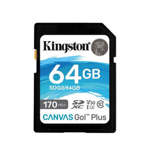 Карта памяти Kingston 64GB Canvas Go! Plus 170MB/s