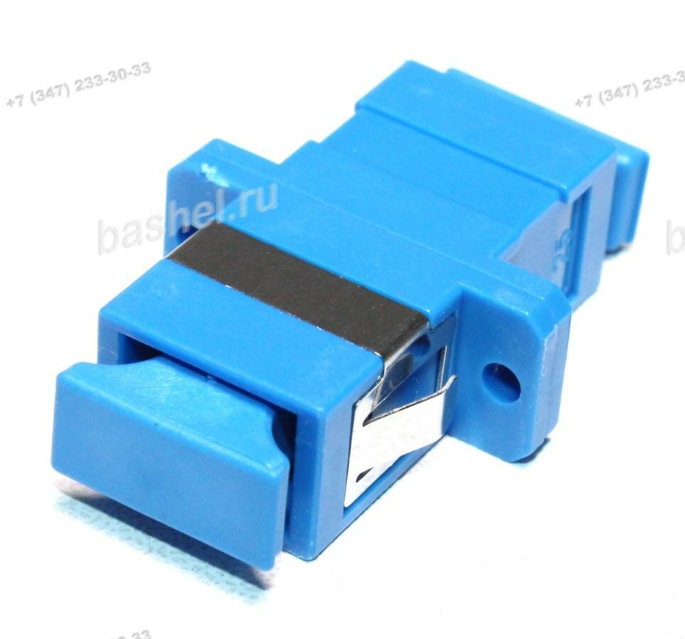 фото Адаптер оптический NIKOMAX соединительный, simplex, SC/UPC-SC/UPC, одинарный, синий электротовар